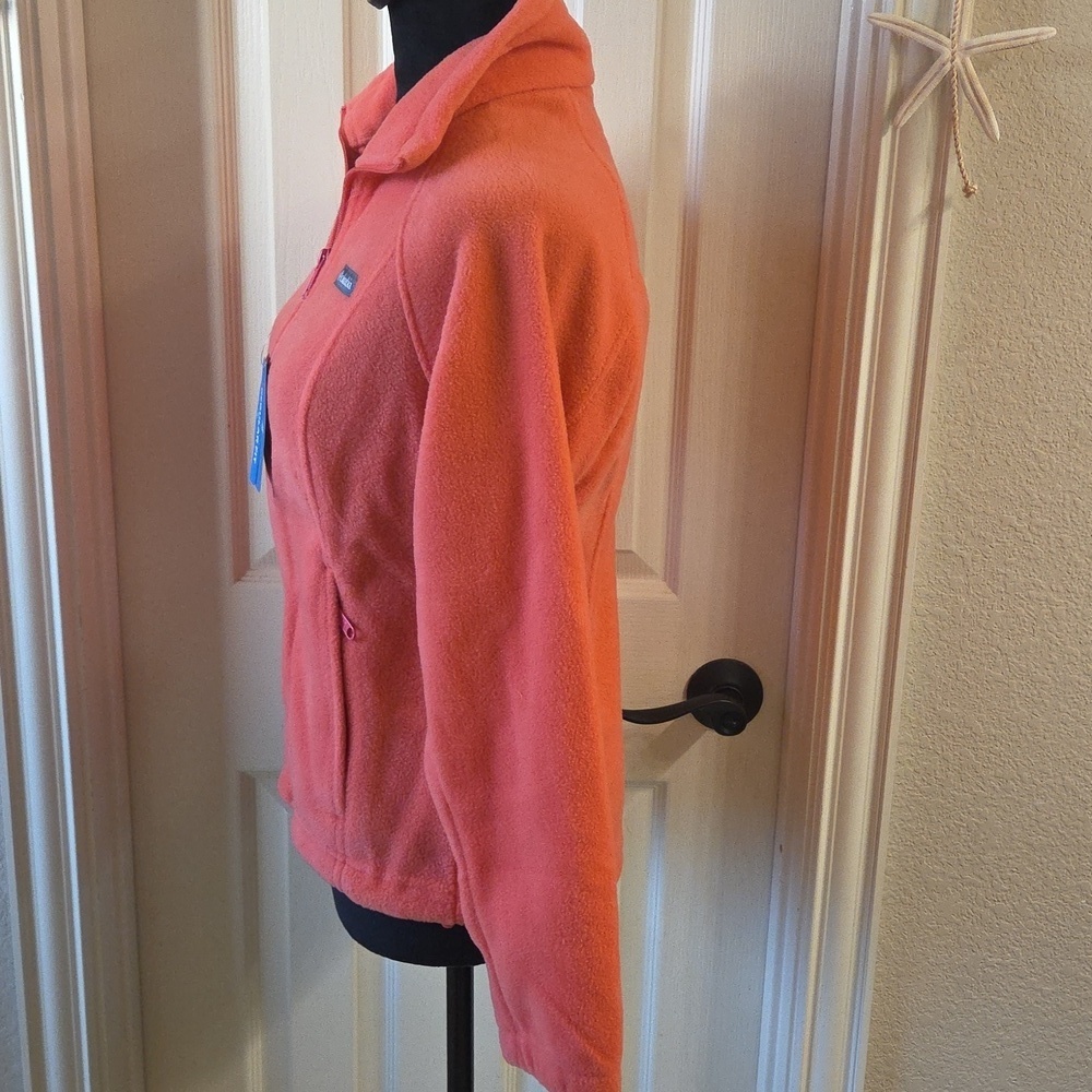 Columbia Vibrant Orange Full Zip Fleece Jacket - Picture 15 of 16